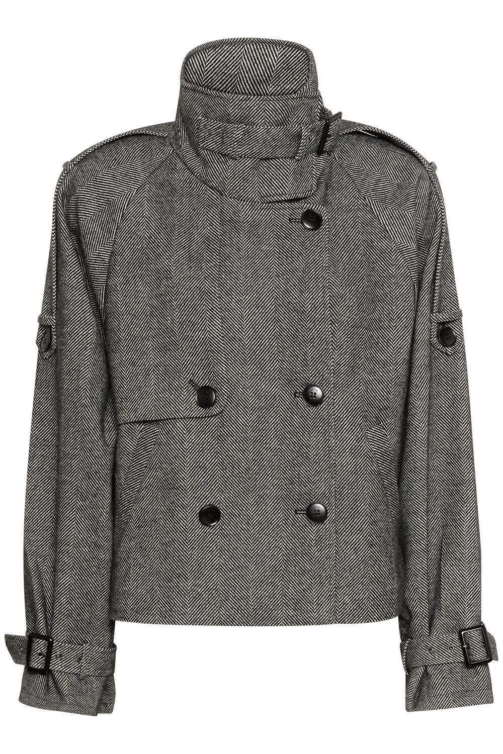 GZavic jakke - Herringbone Black/Grey